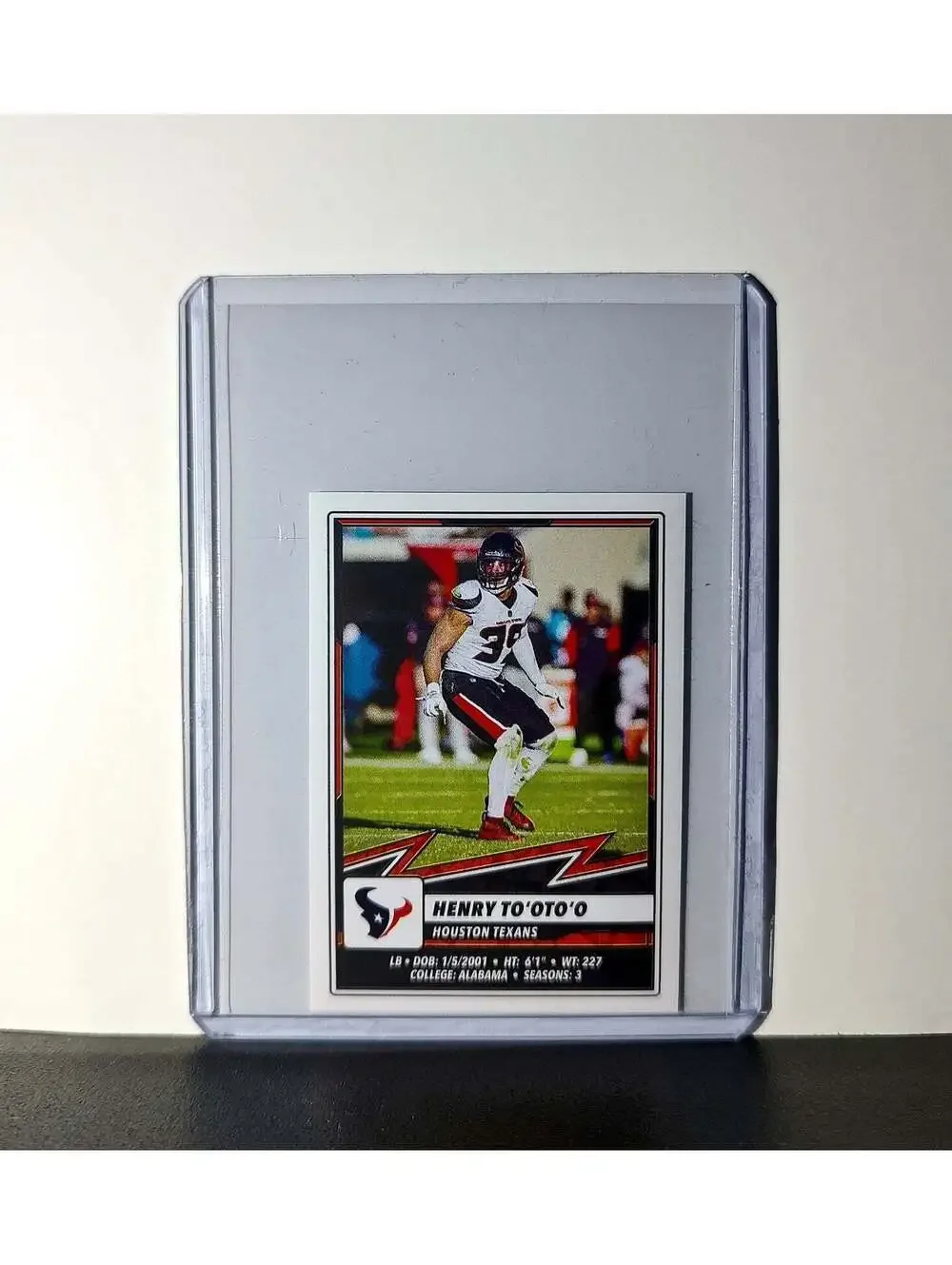 Henry To'oto'o 2025 Panini NFL #176 Sticker Houston Texans